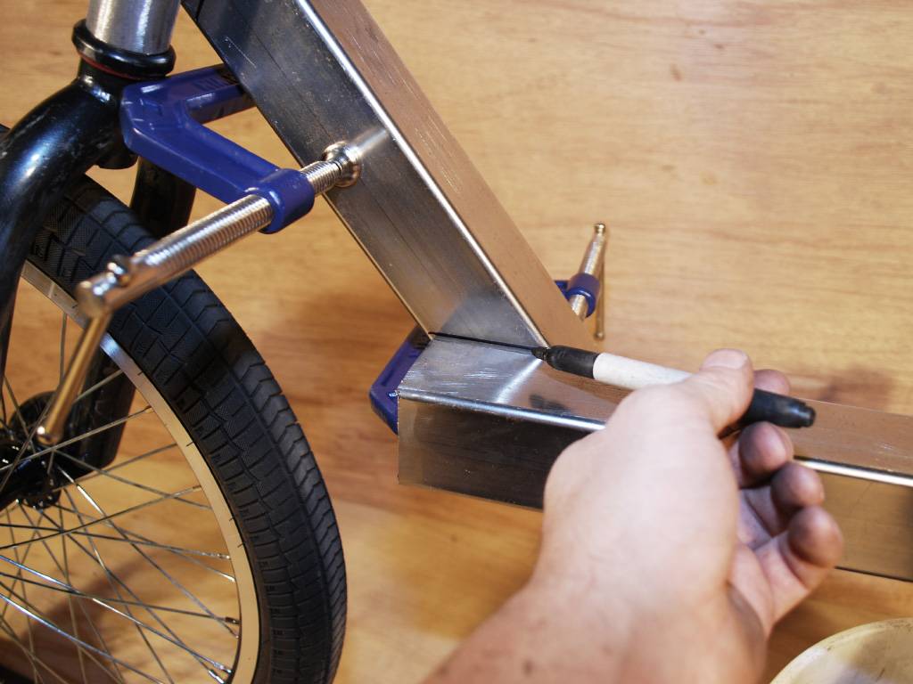 LodeRunner Utility Trike - delta frame angle